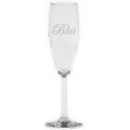 6 Oz. Napa Valley Flute Optic Stem Glass - Etched